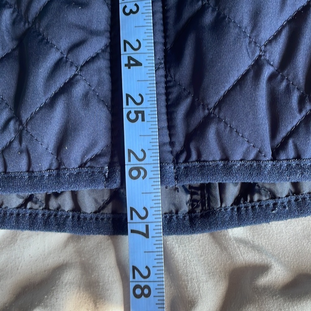 Banana Republic Jacket Womens M Navy Blue Quilted Sporty Zip Up - Picture 4 of 4